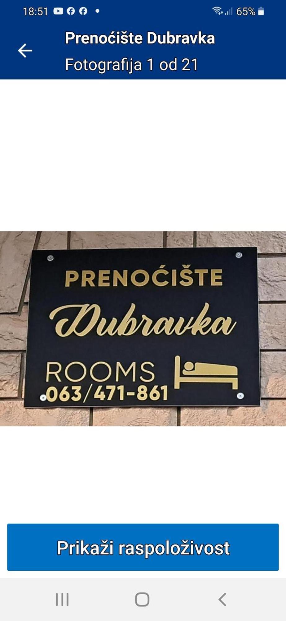 利夫诺Prenociste Dubravka公寓 外观 照片
